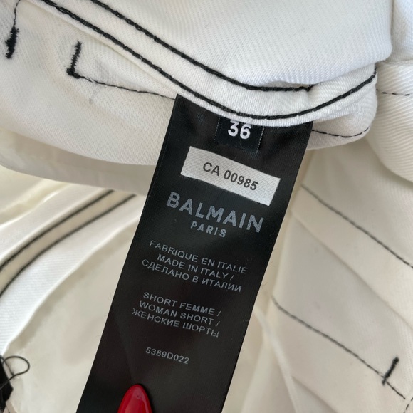 Balmain White Cargo Shorts - Picture 6 of 6